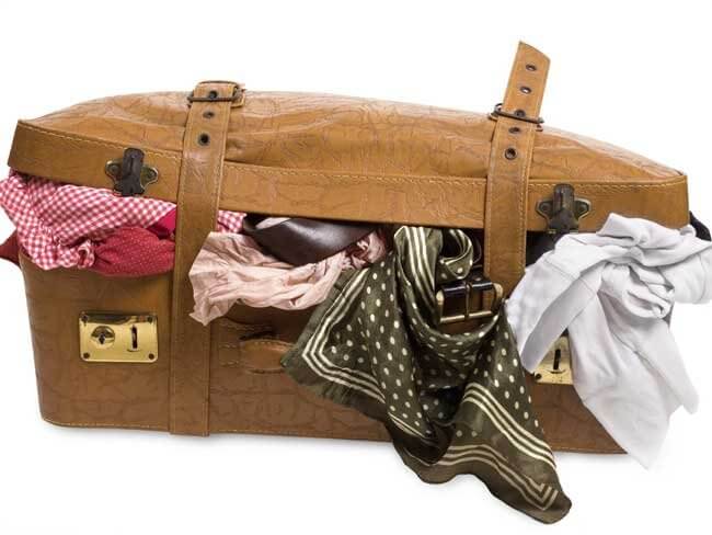 Кожаный чемодан